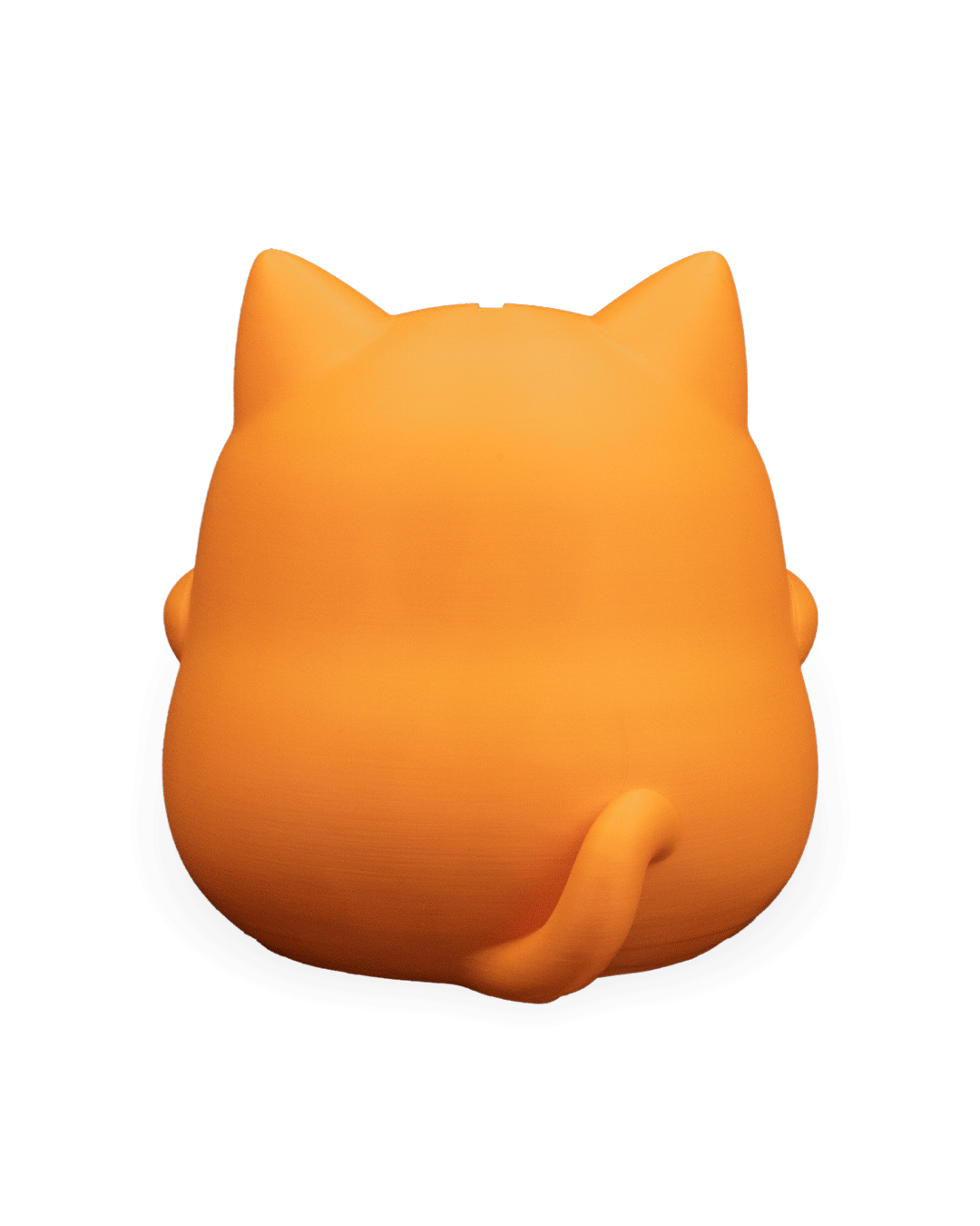 Mealheiro Gato Laranja 3D – Porquinho de Poupança Decorativo