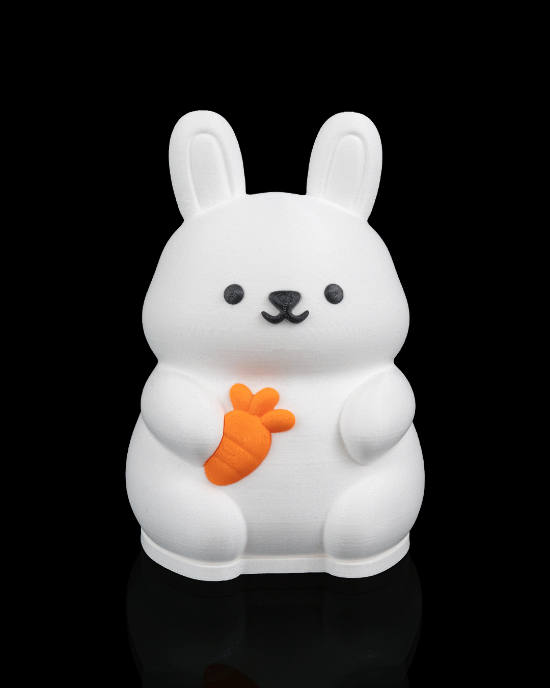 Candeeiro de Mesa Coelho 3D – Luz de Presença Infantil LED USB