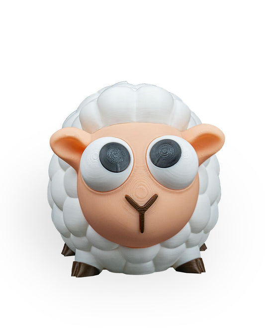 Mealheiro Ovelha 3D – Caixa de Poupança Decorativa e Divertida