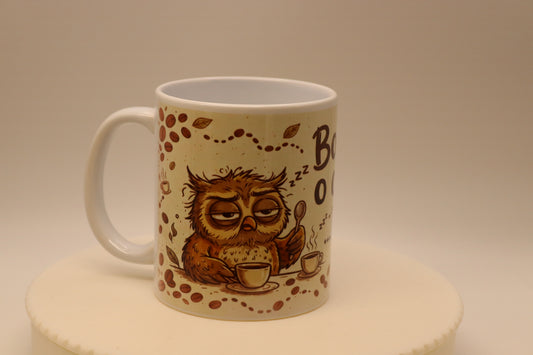 Caneca Coruja "Bom Dia... Só Depois do Café!"
