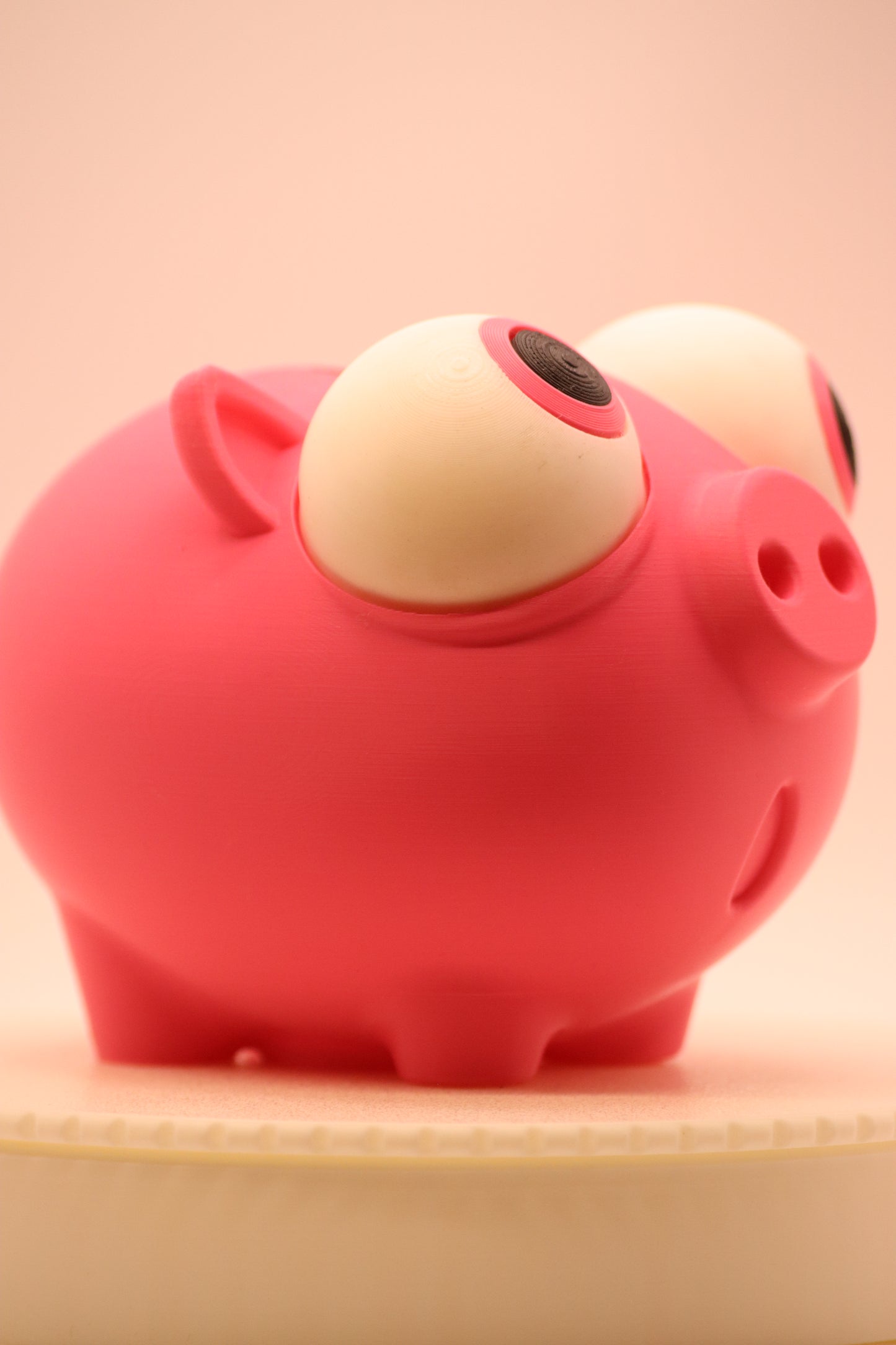 Mealheiro Divertido Porco Rosa 3D – Decoração e Poupança