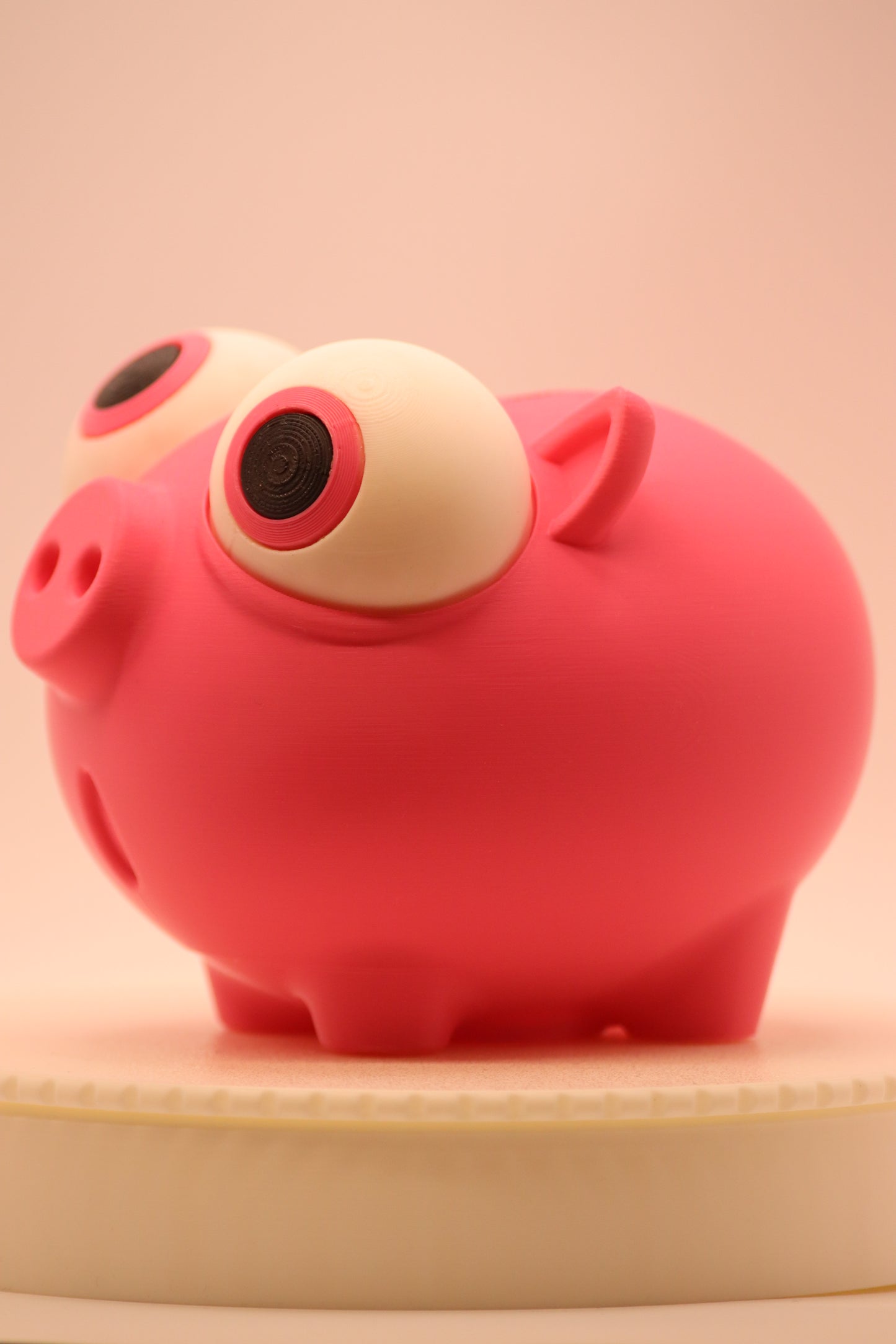 Mealheiro Divertido Porco Rosa 3D – Decoração e Poupança