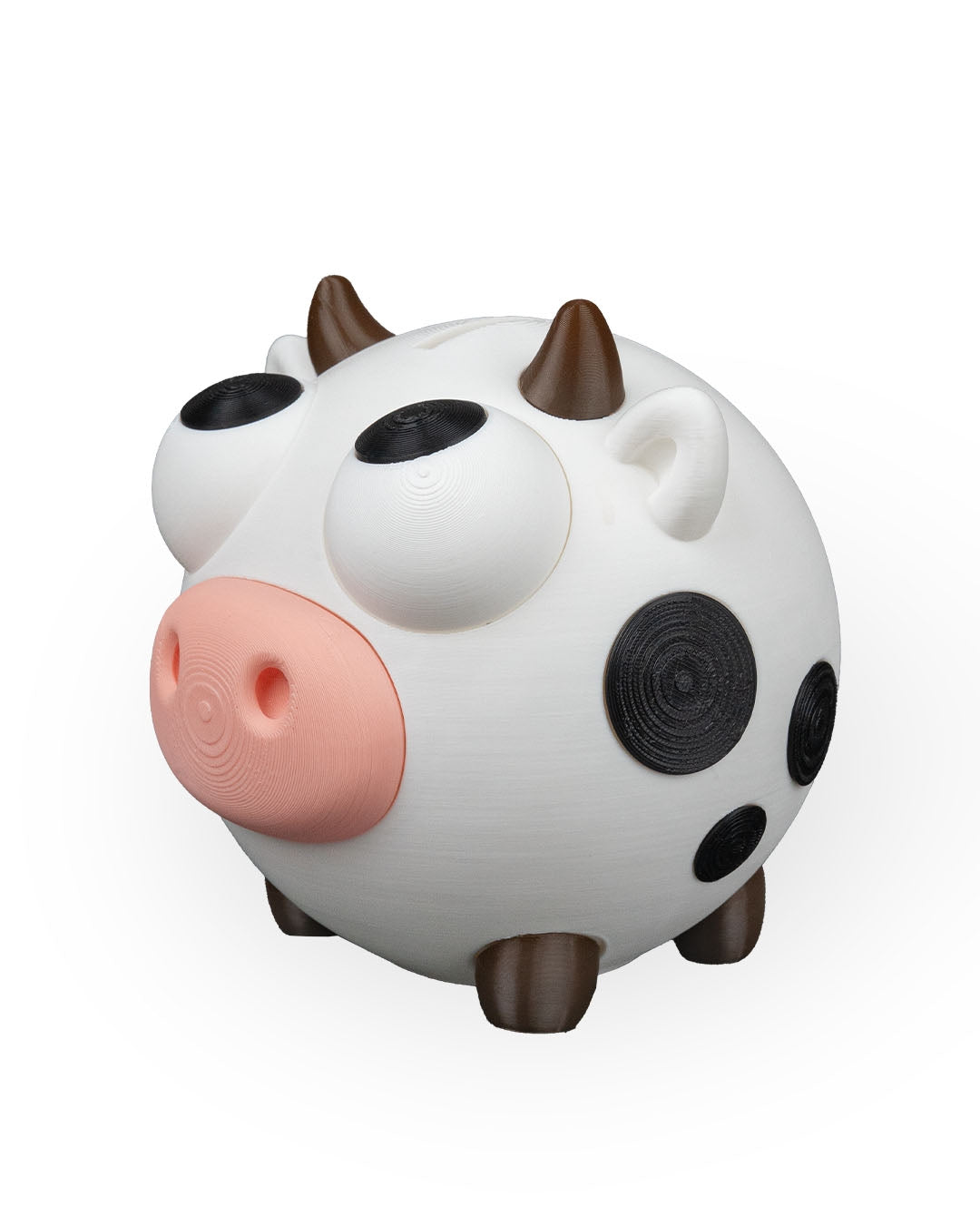 Mealheiro Vaca 3D – Caixa de Poupança Decorativa Malhada