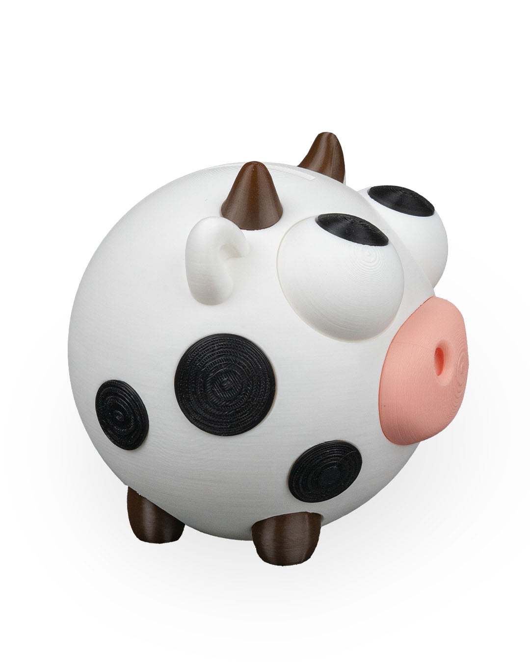 Mealheiro Vaca 3D – Caixa de Poupança Decorativa Malhada