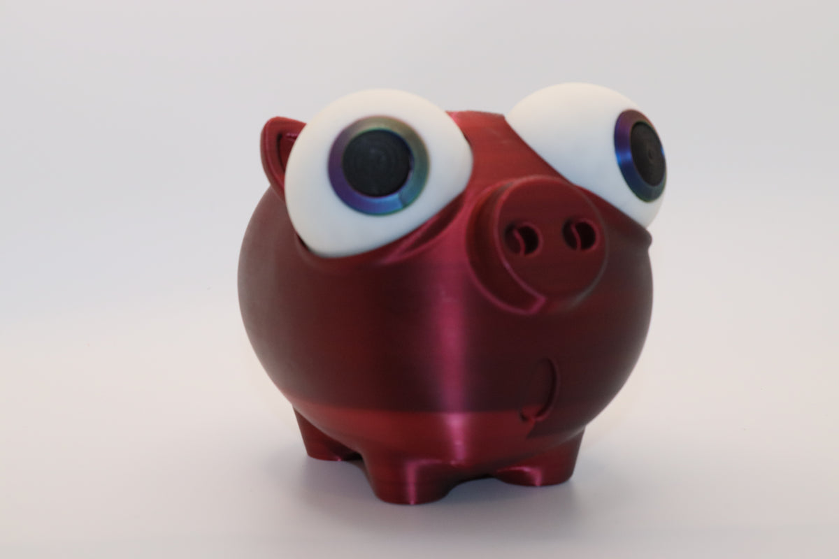 Mealheiro Divertido Porco Rosa 3D – Decoração e Poupança