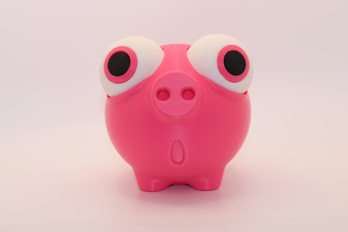 Mealheiro Divertido Porco Rosa 3D – Decoração e Poupança