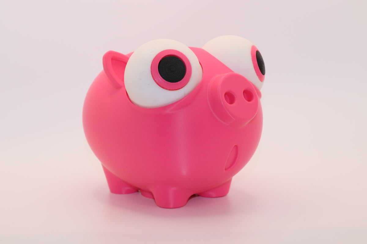 Mealheiro Divertido Porco Rosa 3D – Decoração e Poupança