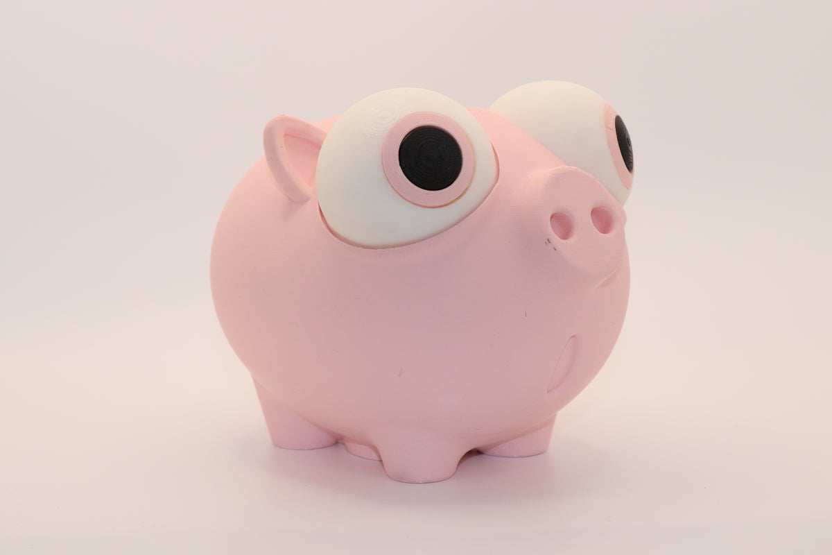 Mealheiro Divertido Porco Rosa 3D – Decoração e Poupança